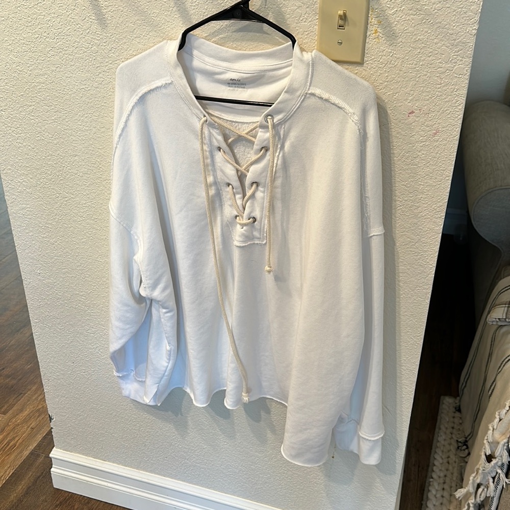White aerie sweater